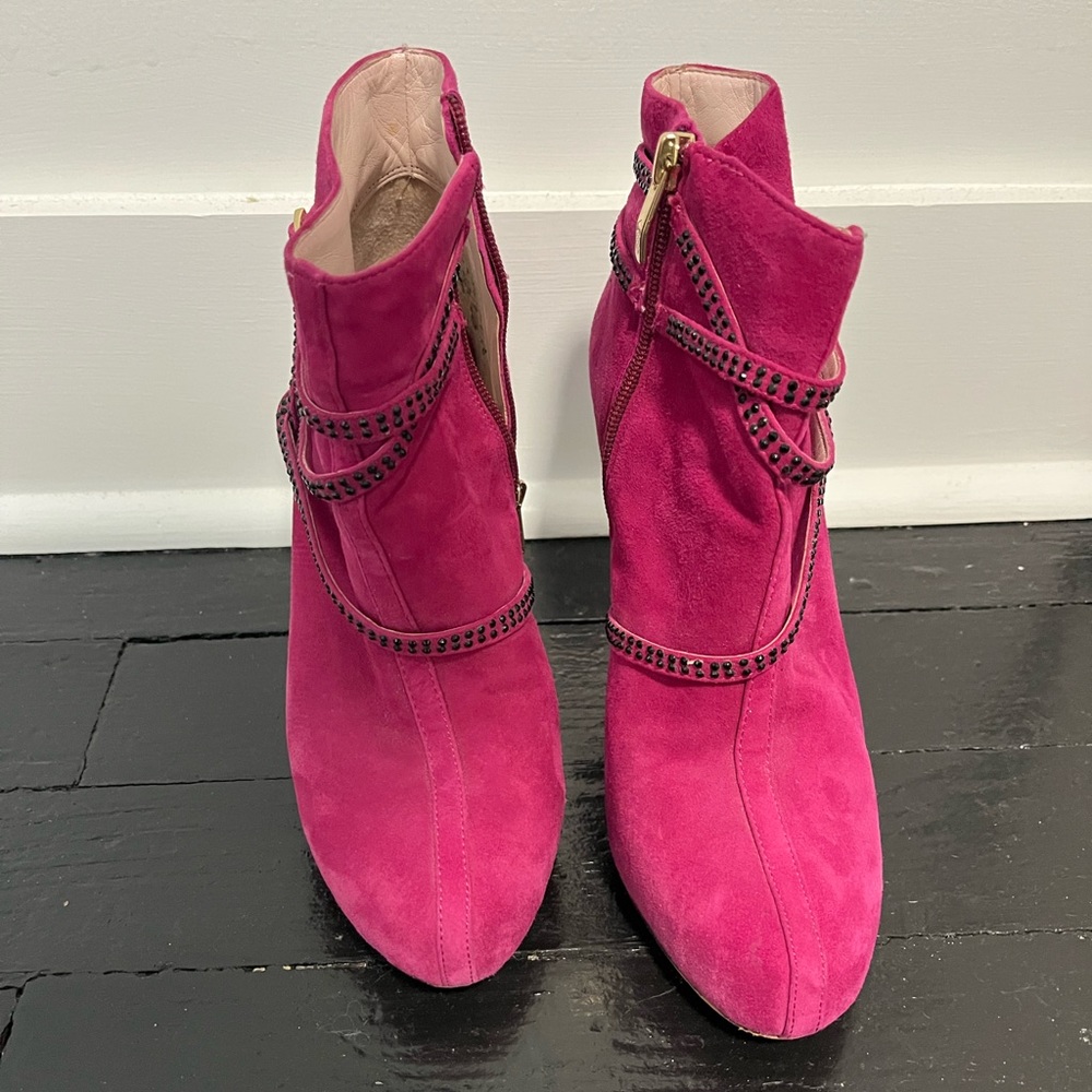 Vince Camino faux suede ankle booties